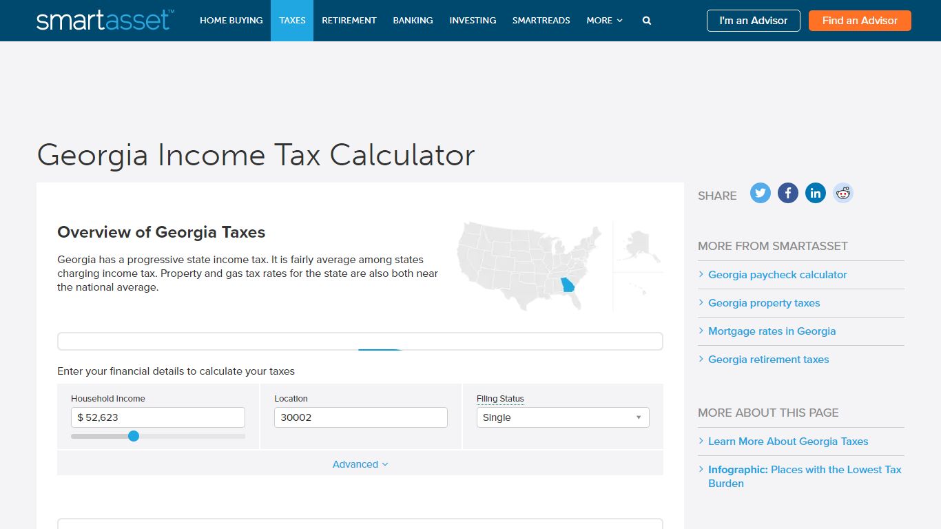 Georgia Income Tax Calculator - SmartAsset