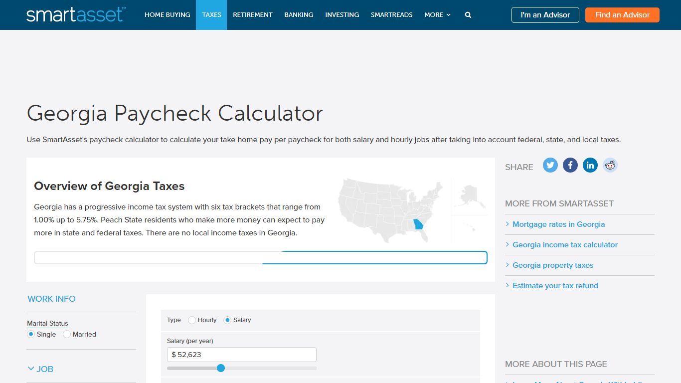 Georgia Paycheck Calculator - SmartAsset