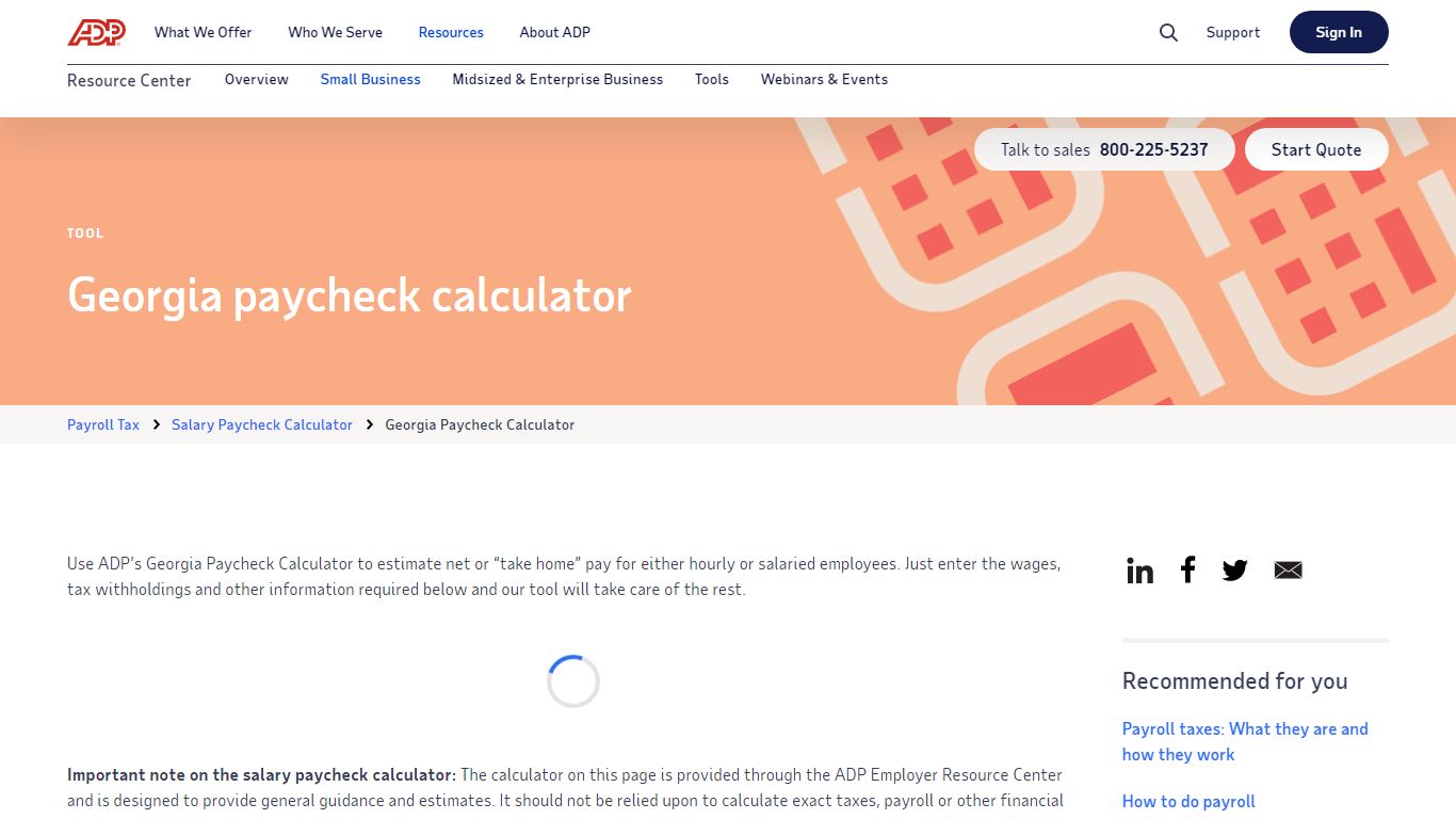 Georgia Paycheck Calculator | ADP